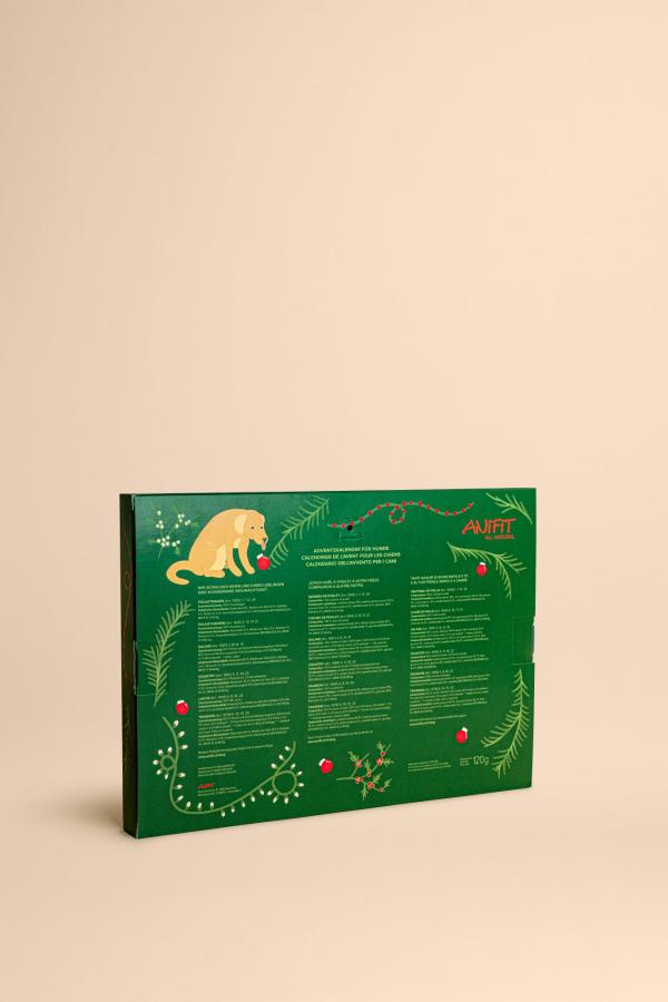 Rückseite Adventskalender für Hunde